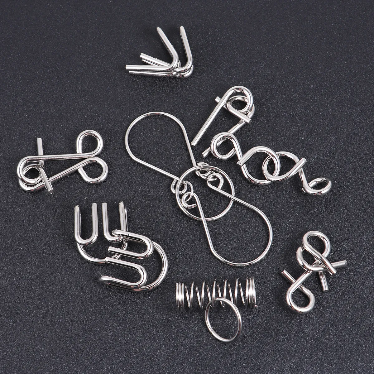 Challenging Metal Ring Puzzle Set Intelligence Game Brain Teaser for Adults Children Improve Critical Thinking
Challenging Metal Ring Puzzle Set Intelligence Game Brain Teaser for Adults Children Improve Critical Thinking
