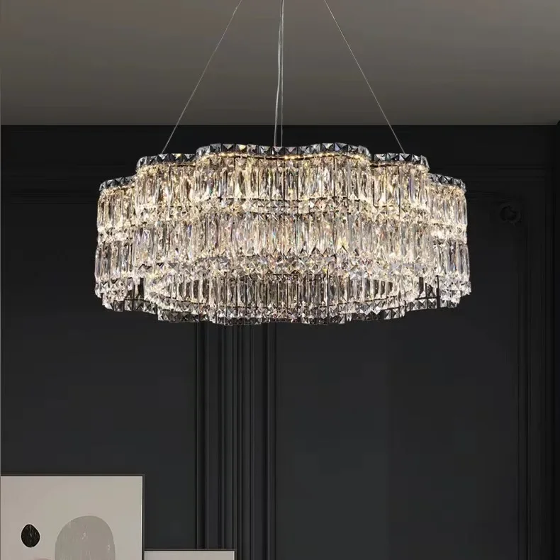The new French light luxury living room lamp is modern, simple and luxurious, and the crystal chandelier is luxurious
The new French light luxury living room lamp is modern, simple and luxurious, and the crystal chandelier is luxurious