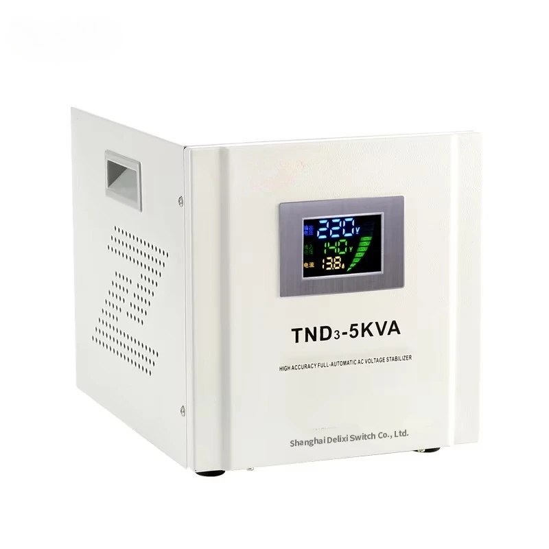 High Quality 5KVA 5000VA Single Phase AC 220V Desktop Automatic Voltage Regulator Stabilizers Factory Price
High Quality 5KVA 5000VA Single Phase AC 220V Desktop Automatic Voltage Regulator Stabilizers Factory Price