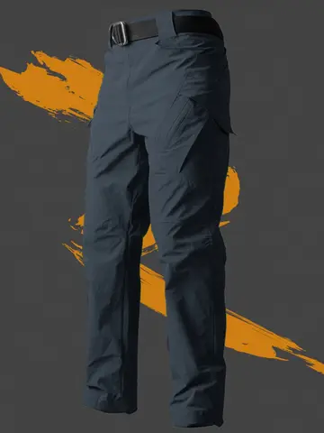 Men's Tactical Pants City Casual Cargo Trousers Waterproof Multi-pocket Wear-Resistant Outdoor Training Work Male Trousers