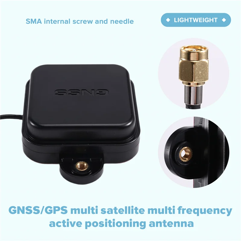 A99E-High Precision 1PCS L1+ L2+ L5 GNSS/GPS Multi Satellite Multi Frequency Active Positioning Antenna IP67
A99E-High Precision 1PCS L1+ L2+ L5 GNSS/GPS Multi Satellite Multi Frequency Active Positioning Antenna IP67