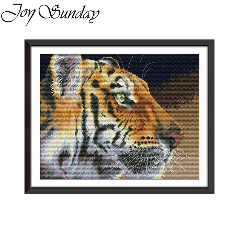 Joy Sunday Cross Stitch Kit With Tiger Patterns Aida Canvas 14CT 16CT Counted DMC Thread DIY Home Deco Embroidery Needlework Set
Joy Sunday Cross Stitch Kit With Tiger Patterns Aida Canvas 14CT 16CT Counted DMC Thread DIY Home Deco Embroidery Needlework Set