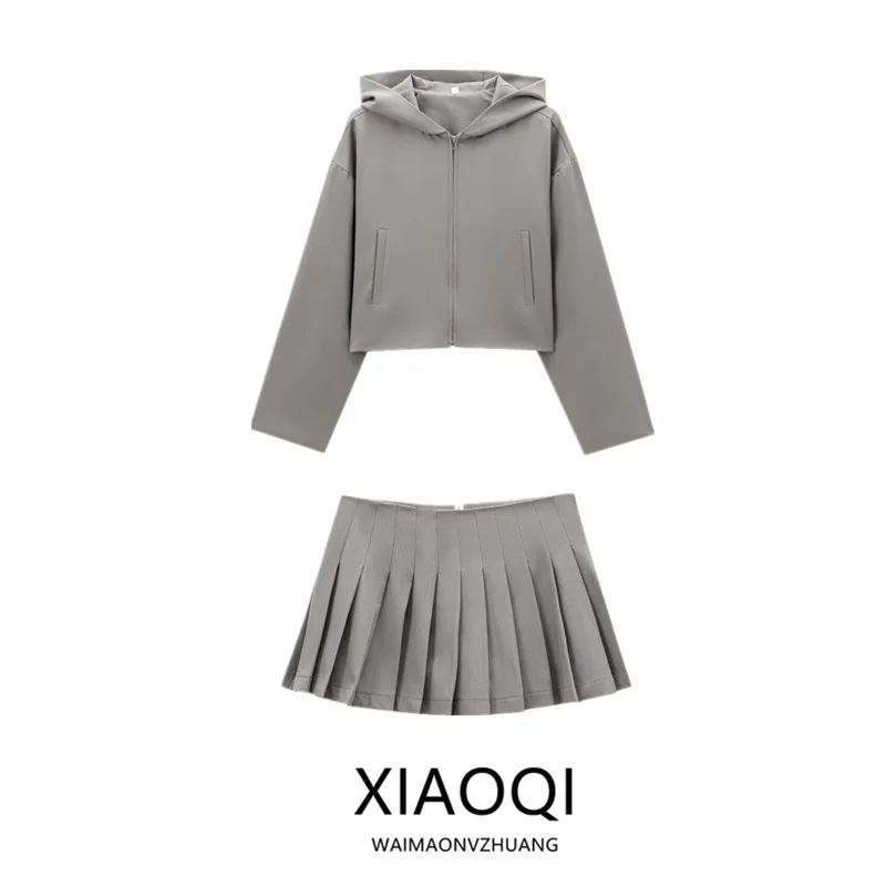 Fall 2024 Women's Faion ort Hooded Jaet Versatile Skirt Pants Set Versatile Autumn Outerwear for Younger Women
Fall 2024 Women's Faion ort Hooded Jaet Versatile Skirt Pants Set Versatile Autumn Outerwear for Younger Women