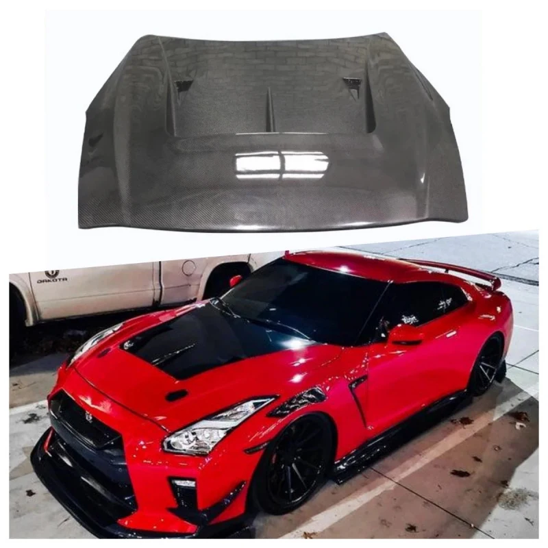 Новый облегченный капот из сухого карбона в стиле LB для тюнинга GTR35
Новый облегченный капот из сухого карбона в стиле LB для тюнинга GTR35
