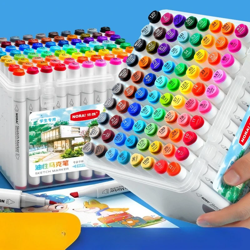 Double-head Oil-based Art Markers,Color Pen Set for Students and Children Large-capacity Watercolor Pen
Double-head Oil-based Art Markers,Color Pen Set for Students and Children Large-capacity Watercolor Pen