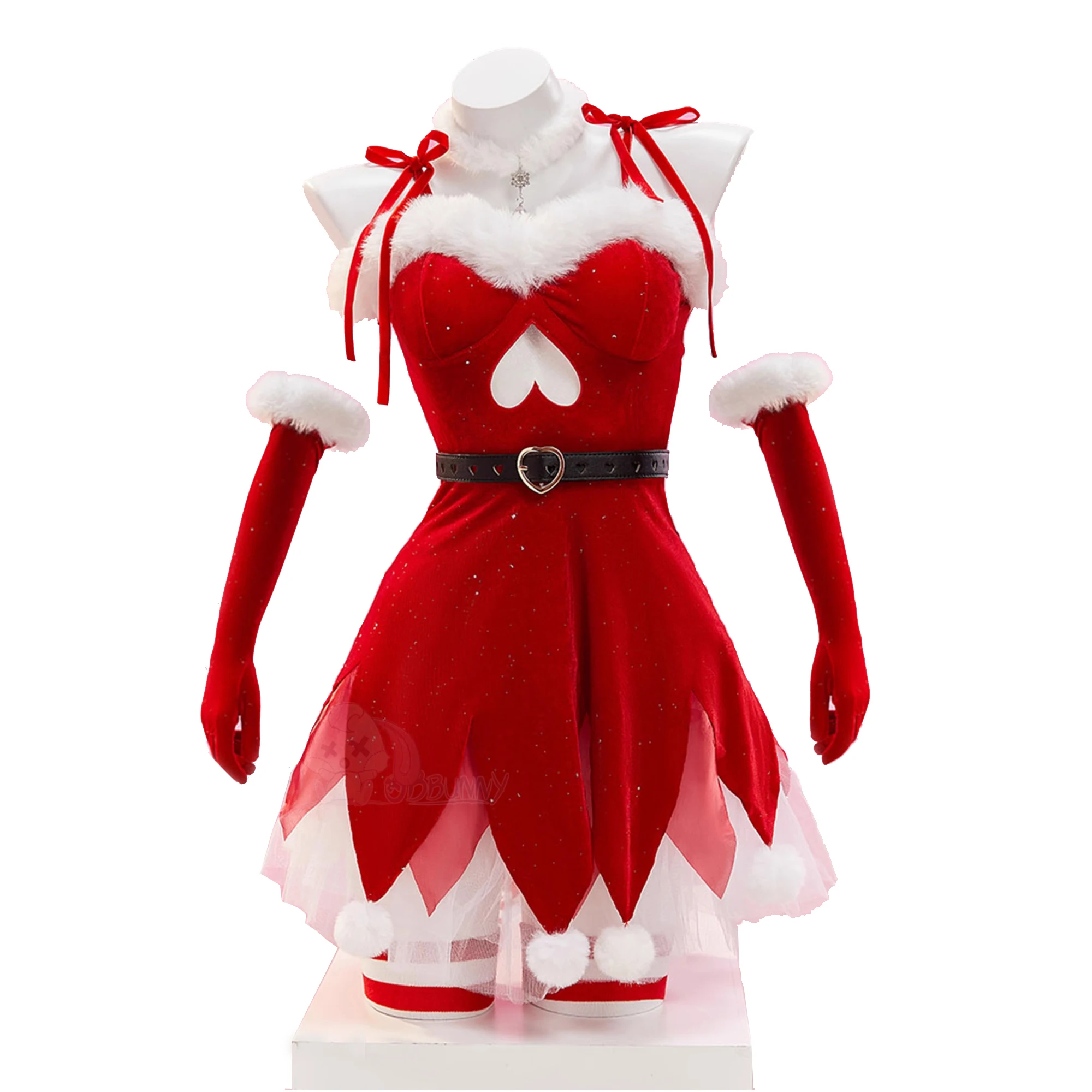 Рождественский костюм эльфа для косплея, женский сексуальный плюшевый слинг, рождественское платье, шляпа, перчатки, носки, униформа кролика для девочек, рождественская одежда для взрослых
Рождественский костюм эльфа для косплея, женский сексуальный плюшевый слинг, рождественское платье, шляпа, перчатки, носки, униформа кролика для девочек, рождественская одежда для взрослых