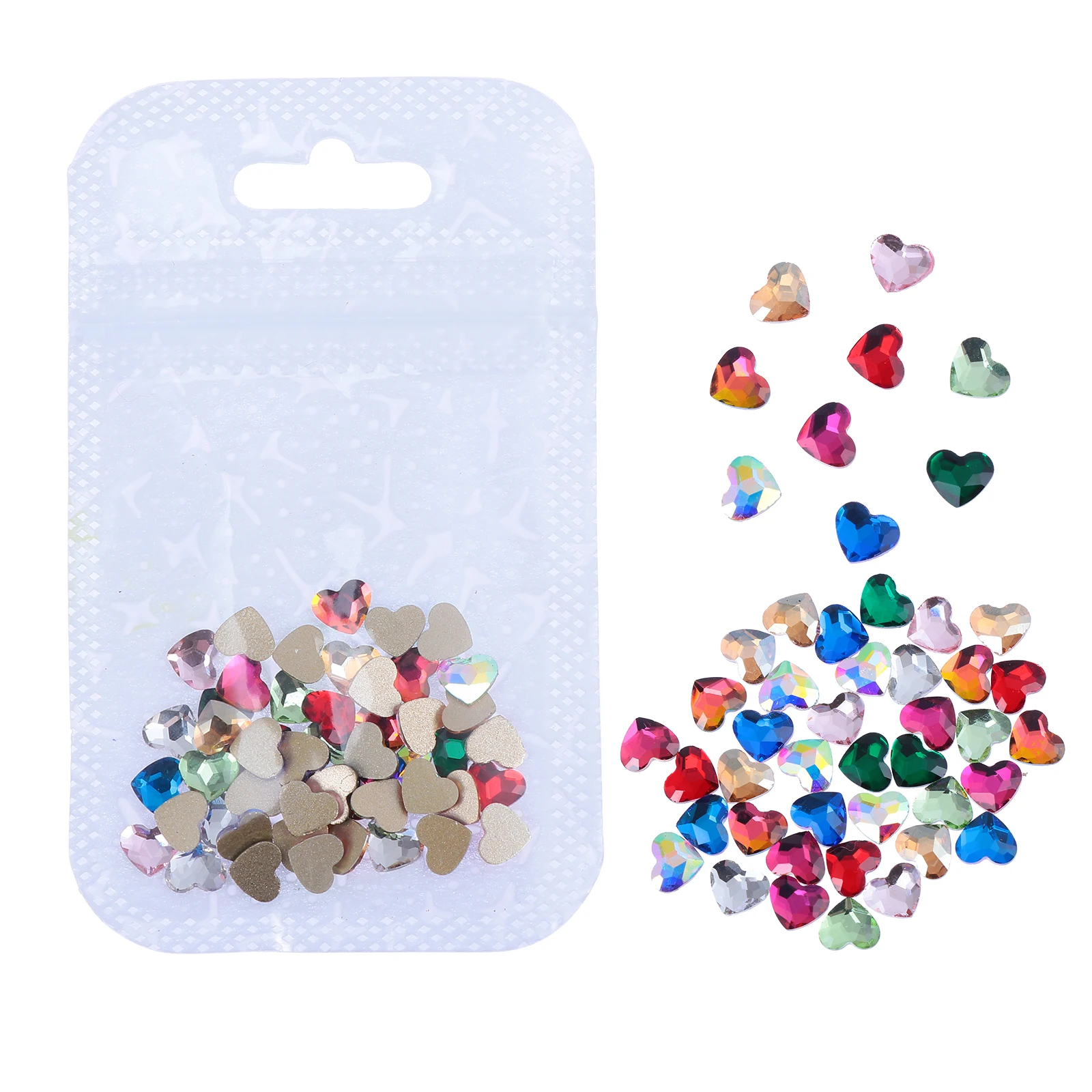 50Pcs Heart Shape Nail Rhinestones Perfect Size for Short Long Nails DIY Nail Art Charms Manicure Decorations Sparkle Glamour
50Pcs Heart Shape Nail Rhinestones Perfect Size for Short Long Nails DIY Nail Art Charms Manicure Decorations Sparkle Glamour
