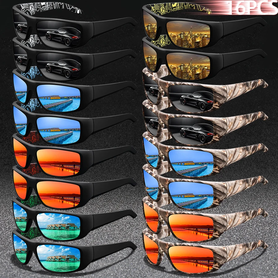 16PCS Fashion Eyewear Vintage Style Fishing Driving Outdoor Sports Sunglasses Men Women Running Mountaineering Sport Man Eyewear
16PCS Fashion Eyewear Vintage Style Fishing Driving Outdoor Sports Sunglasses Men Women Running Mountaineering Sport Man Eyewear