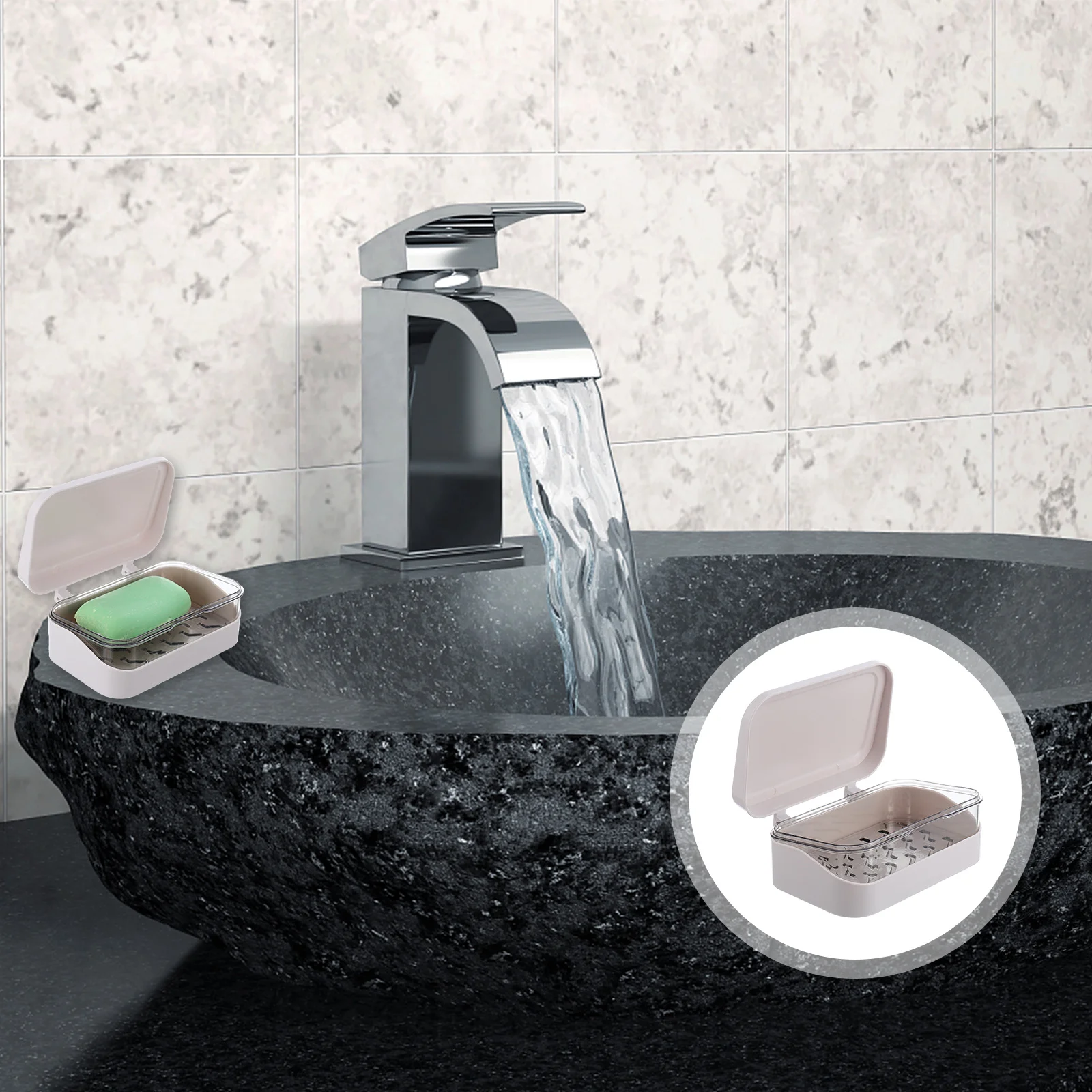 1Pcs Drainable Soap Box Hollow Bottom Design Strong Load-Bearing Multi-Purpose Soap Storage Case for Bathroom Bedroom Living
1Pcs Drainable Soap Box Hollow Bottom Design Strong Load-Bearing Multi-Purpose Soap Storage Case for Bathroom Bedroom Living