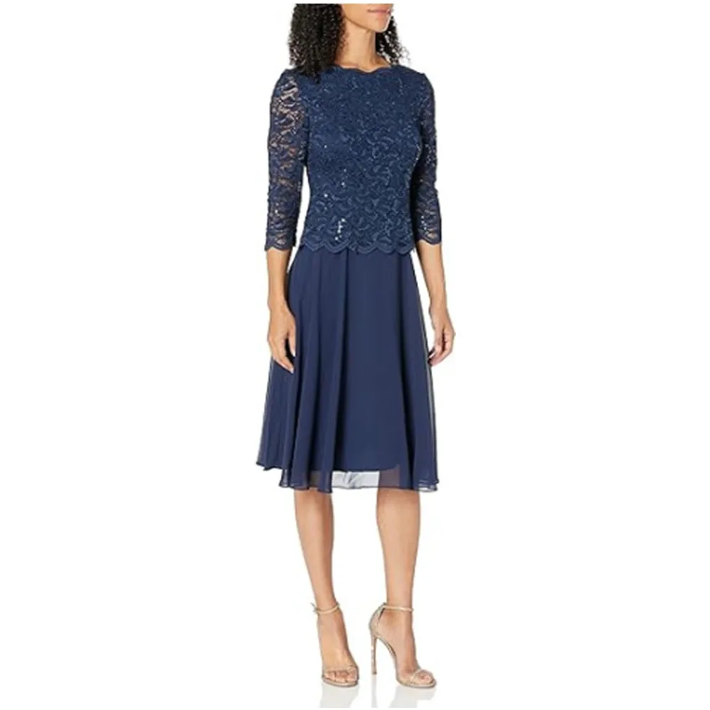 Elegant Evening Dresses Knee-Length A-line Dresses for Formal Occasions Three Quarter Sleeve Cocktail Prom Gown فساتين الحفلات
Elegant Evening Dresses Knee-Length A-line Dresses for Formal Occasions Three Quarter Sleeve Cocktail Prom Gown فساتين الحفلات