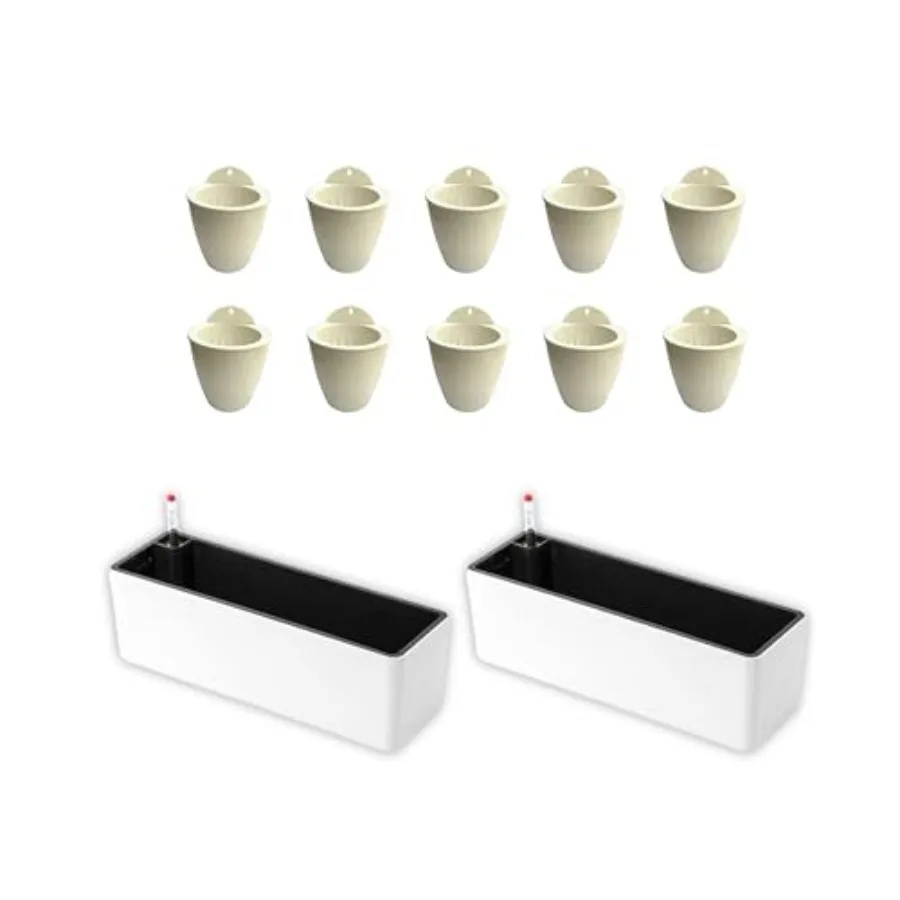 LaLaGreen Bundle- 2-Pack 16 Inch Rectangular Self Watering Planter + 10-Pack 4 Inch Self Watering Plastic Pot Modern Hydroponic
LaLaGreen Bundle- 2-Pack 16 Inch Rectangular Self Watering Planter + 10-Pack 4 Inch Self Watering Plastic Pot Modern Hydroponic