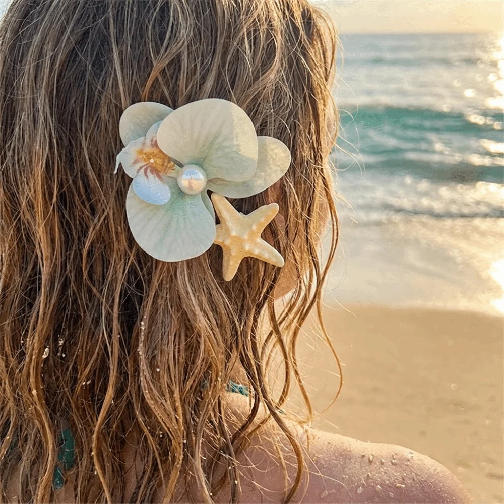 Y2K Sweet Design Orchid Flower Hairpin Vintage Trendy Pearl Hair Clip Summer Handmade Resin Starfish Hair Clip Women Accessories
Y2K Sweet Design Orchid Flower Hairpin Vintage Trendy Pearl Hair Clip Summer Handmade Resin Starfish Hair Clip Women Accessories