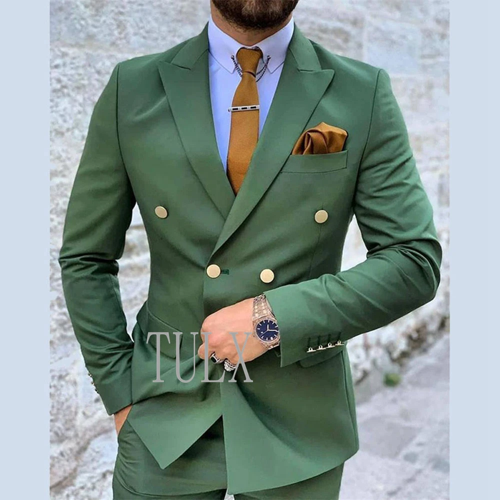Men Suit 2023 Peak Lapel Double Breasted Slim Fit Formal Wedding Party Suits Groomsmen Blazer Pants 2 Pieces Terno Masculino
Men Suit 2023 Peak Lapel Double Breasted Slim Fit Formal Wedding Party Suits Groomsmen Blazer Pants 2 Pieces Terno Masculino