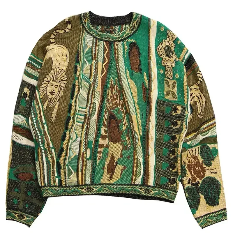 Non Kapital Japan Style Vintage Knitted Men Sweater Printed Crew Neck Loose Casual Thickened Contrast Pullover Annual Jia Brand
Non Kapital Japan Style Vintage Knitted Men Sweater Printed Crew Neck Loose Casual Thickened Contrast Pullover Annual Jia Brand