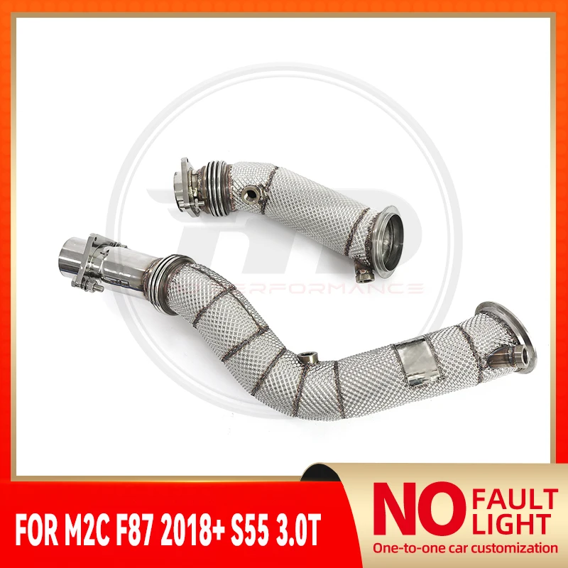HMD No Fault Light Stainless Steel High Performance Exhaust Downpipe For BMW M2C F87 2018+ S55 3.0T With Heat Shield Car Parts
HMD No Fault Light Stainless Steel High Performance Exhaust Downpipe For BMW M2C F87 2018+ S55 3.0T With Heat Shield Car Parts