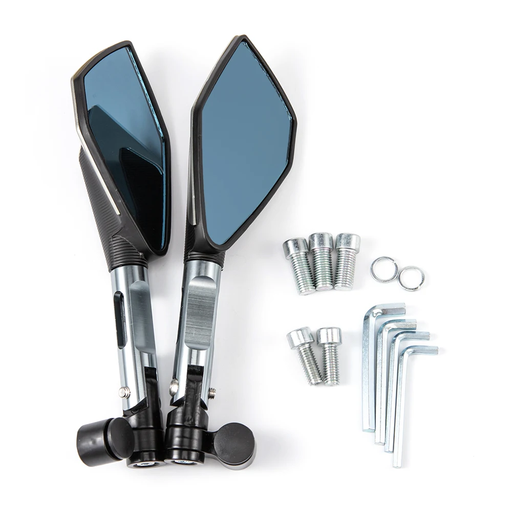 CNC ALUMINUM Custom New Motorcycle Rearview Side Mirrors 8mm 10mm For KAWASAKI Z750 NINJA250 HONDA R1 R6 FZ6 SUZUKI Boulevard
CNC ALUMINUM Custom New Motorcycle Rearview Side Mirrors 8mm 10mm For KAWASAKI Z750 NINJA250 HONDA R1 R6 FZ6 SUZUKI Boulevard
