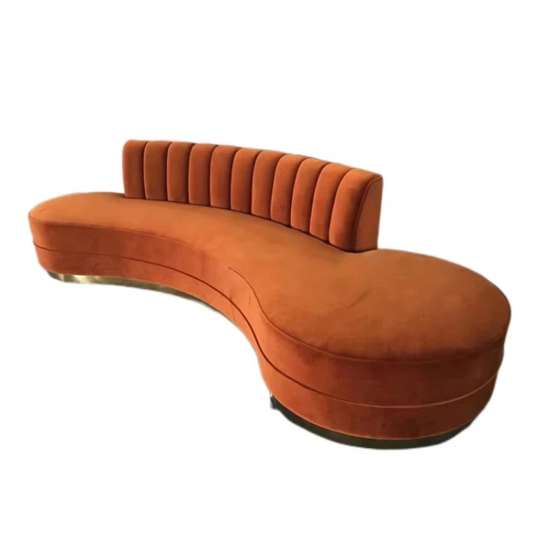 Modern Velvet Sofa Moon-shaped Gold Steel Half-moon Living Room Leisure Sofa Sofa Office Hotel Lobby Living Room
Modern Velvet Sofa Moon-shaped Gold Steel Half-moon Living Room Leisure Sofa Sofa Office Hotel Lobby Living Room