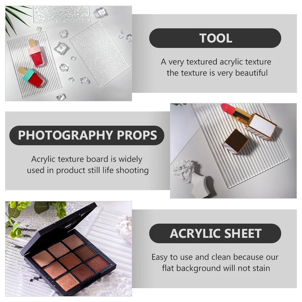 Background Board 20X15Cm Textured Acrylic Photography Prop For Jewelry Food Product Shoots Three-Dimensional Effect Easy Clean
Background Board 20X15Cm Textured Acrylic Photography Prop For Jewelry Food Product Shoots Three-Dimensional Effect Easy Clean