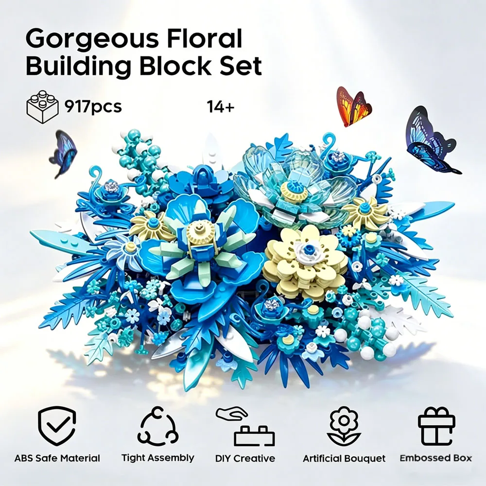 NEW DIY Romantic Flower Building Blocks ,Eternal Flowers ,Home Wall Decor,Creative Gift for Women
NEW DIY Romantic Flower Building Blocks ,Eternal Flowers ,Home Wall Decor,Creative Gift for Women