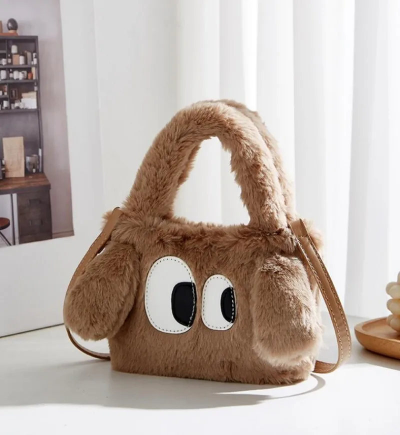 Autumn Winter Cartoon Plush Women's Bag Cute Fashion Handbag New Personalized One Shoulder Crossbody Bag Storage Wallet
Autumn Winter Cartoon Plush Women's Bag Cute Fashion Handbag New Personalized One Shoulder Crossbody Bag Storage Wallet