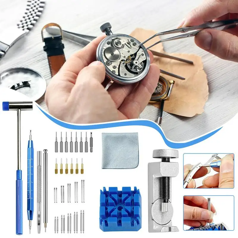 41pcs/set Practical Watch Link Removal Tool Repair Kit For Watch Bracelet Adjustment And Replacement Versatile Watch Tool Kit
41pcs/set Practical Watch Link Removal Tool Repair Kit For Watch Bracelet Adjustment And Replacement Versatile Watch Tool Kit