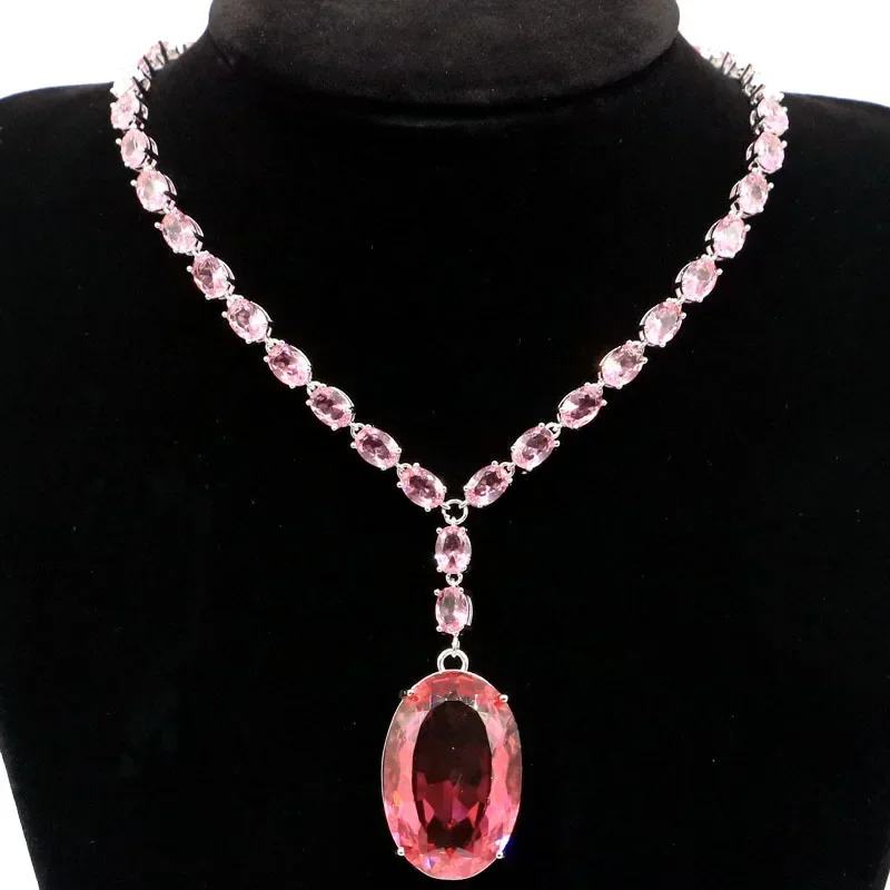 33g 925 SOLID STERLING SILVER Customized NECKLACE CHAIN Elegant Oval Gemstone Pink Kunzite Swiss Blue Topaz Morganite High Trend
33g 925 SOLID STERLING SILVER Customized NECKLACE CHAIN Elegant Oval Gemstone Pink Kunzite Swiss Blue Topaz Morganite High Trend