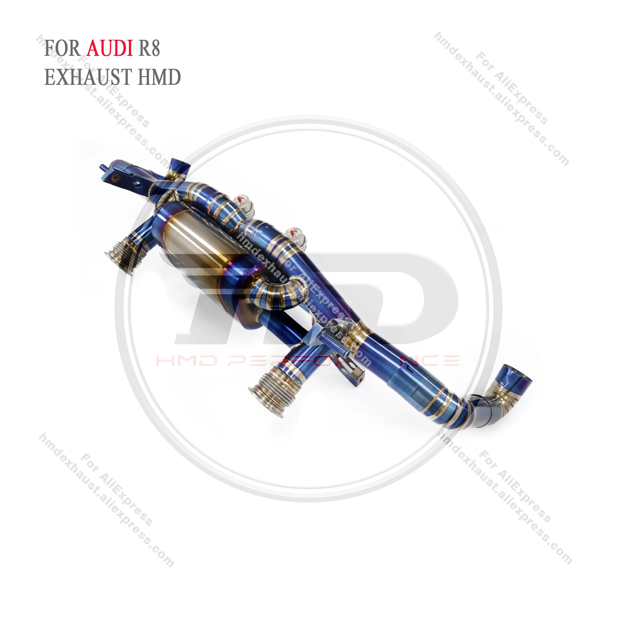 HMD Titanium Alloy Exhaust System Catback For AUDI R8 High Flow Performance Racing Pipe Vacuum Valve
HMD Titanium Alloy Exhaust System Catback For AUDI R8 High Flow Performance Racing Pipe Vacuum Valve