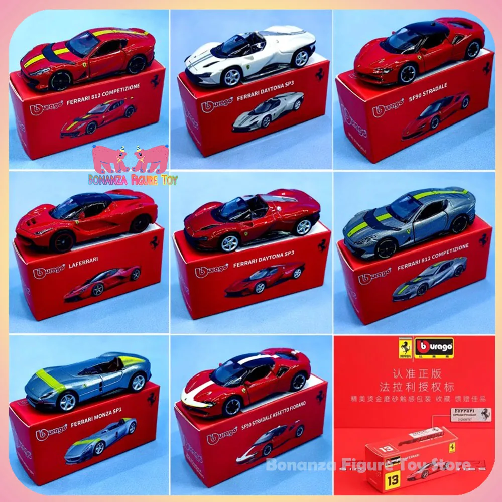 Подлинная в наличии 1/43 Bburago Ferrari 812 SF90 SP3 F40 F50, спортивный автомобиль, коллекция моделей автомобилей из сплава, подарок на день рождения, игрушки
Подлинная в наличии 1/43 Bburago Ferrari 812 SF90 SP3 F40 F50, спортивный автомобиль, коллекция моделей автомобилей из сплава, подарок на день рождения, игрушки