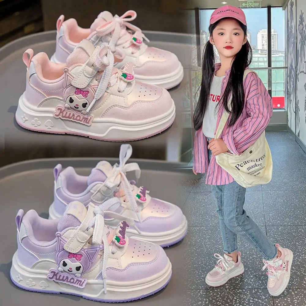 Children's Sneakers Sanrio Kuromi Girls Casual Shoes New Style Soft Bottom Board Shoes Anti Slip Outdoor Running Sports Shoes
Children's Sneakers Sanrio Kuromi Girls Casual Shoes New Style Soft Bottom Board Shoes Anti Slip Outdoor Running Sports Shoes