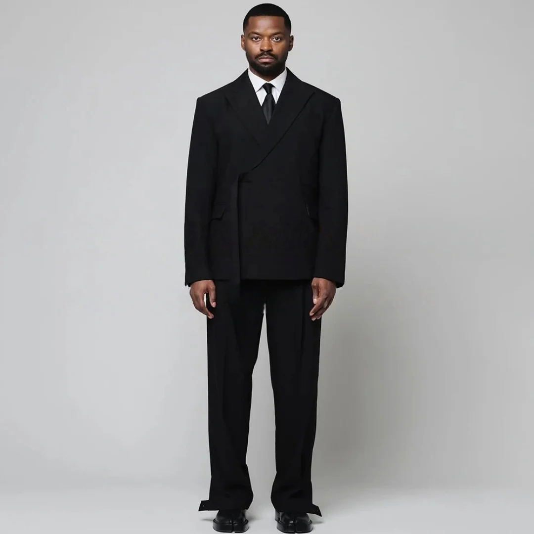 CustomizedHigh Quality Men's Suits Fashion Single Breasted Peak Lapel Slim Fit 2 Piece Jacket Pants Sets Elegant Wedding Male Cl
CustomizedHigh Quality Men's Suits Fashion Single Breasted Peak Lapel Slim Fit 2 Piece Jacket Pants Sets Elegant Wedding Male Cl
