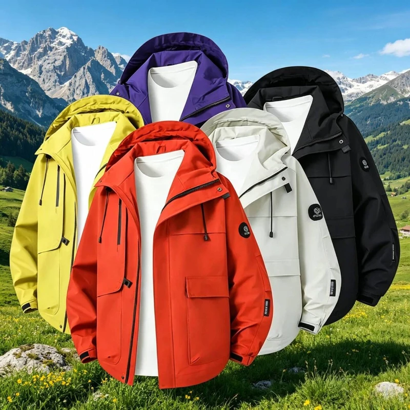Men Outdoor Waterproof Windproof Climbing Fishing Jacket Women Solid Breathable Camping Cycling Hooded Coat Autumn Hiking Jacket
Men Outdoor Waterproof Windproof Climbing Fishing Jacket Women Solid Breathable Camping Cycling Hooded Coat Autumn Hiking Jacket