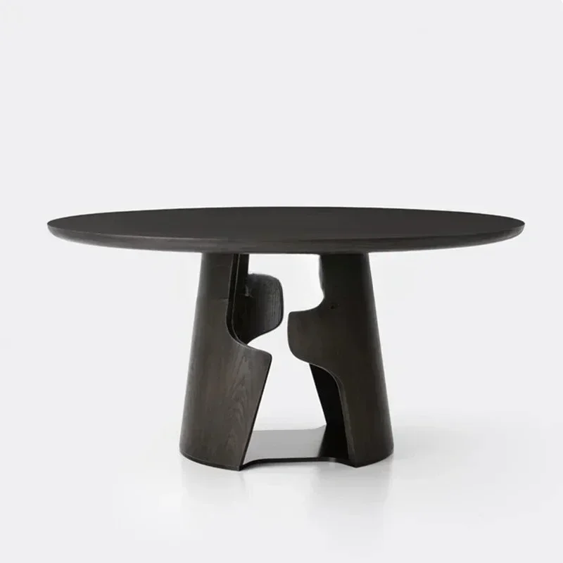 Chinese light luxury round solid wood dining table Sales office Special-shaped negotiation model room Leisure meeting table
Chinese light luxury round solid wood dining table Sales office Special-shaped negotiation model room Leisure meeting table