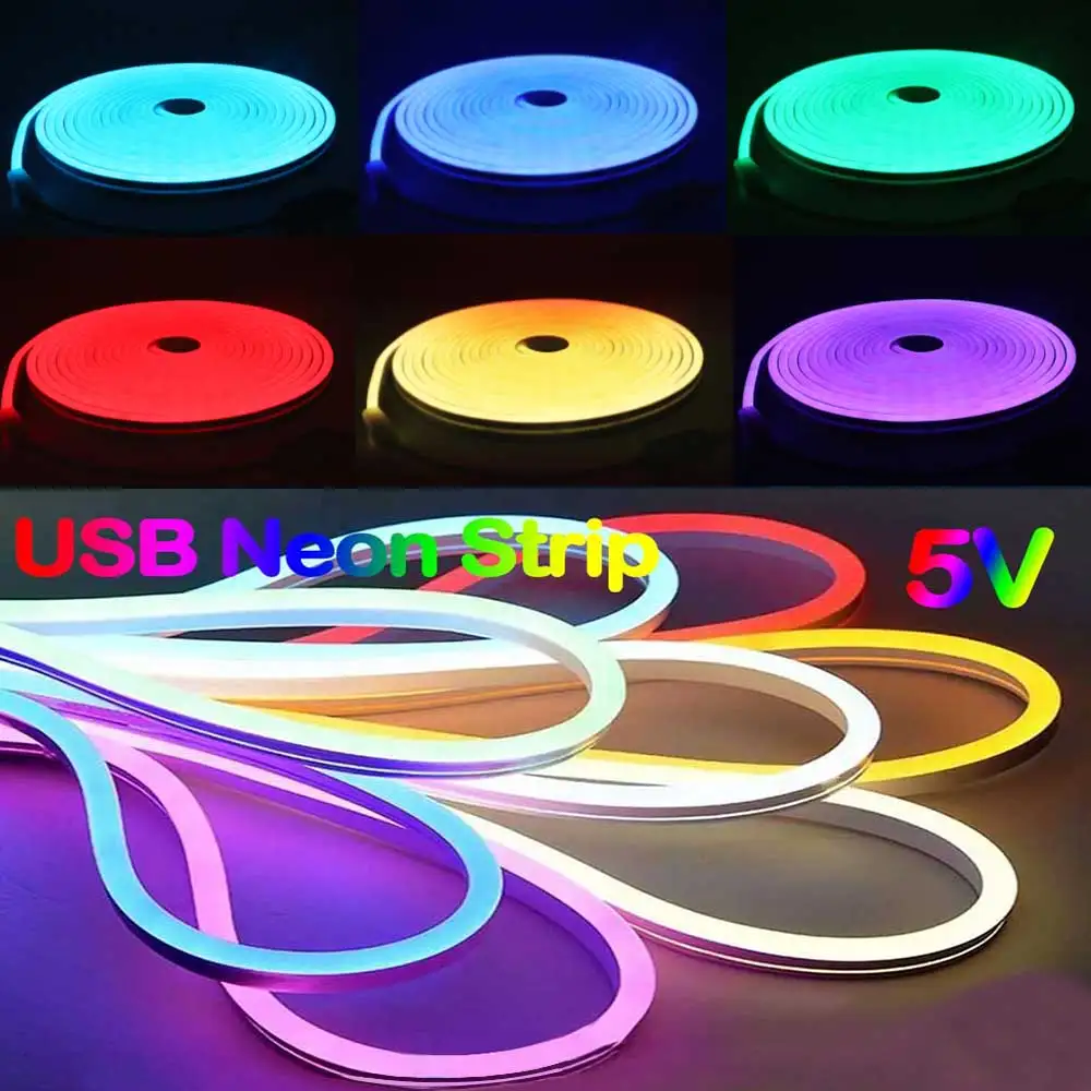 Неоновая USB-лента, 5 В, RGB, разноцветная неоновая лента, модель коробки, гибкая неоновая лента для спальни, кухни, вечеринок, фестивалей и улицы
Неоновая USB-лента, 5 В, RGB, разноцветная неоновая лента, модель коробки, гибкая неоновая лента для спальни, кухни, вечеринок, фестивалей и улицы