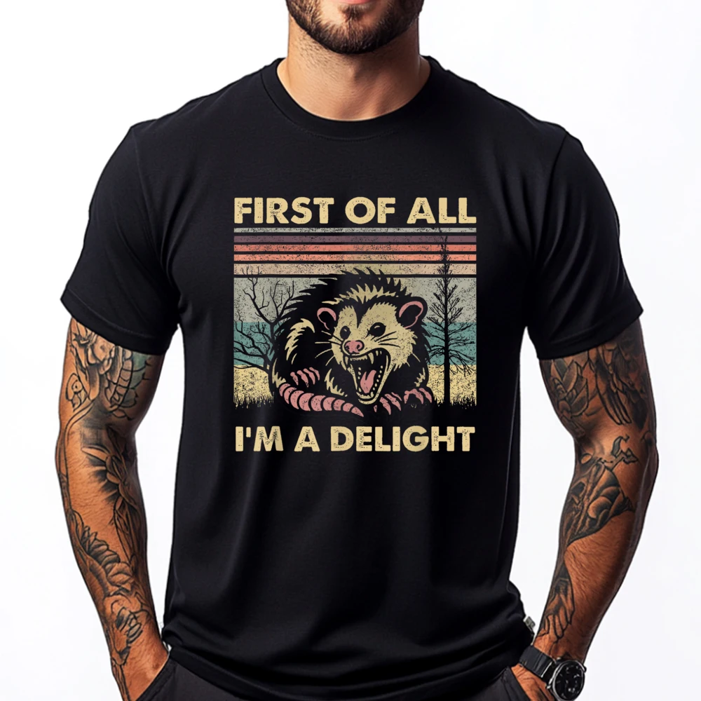 First Of All I'm A Delight Vintage Angry Opossum Possum Men Clothes Shirts For Men Valentine's Day Gift T-shirts for Men
First Of All I'm A Delight Vintage Angry Opossum Possum Men Clothes Shirts For Men Valentine's Day Gift T-shirts for Men