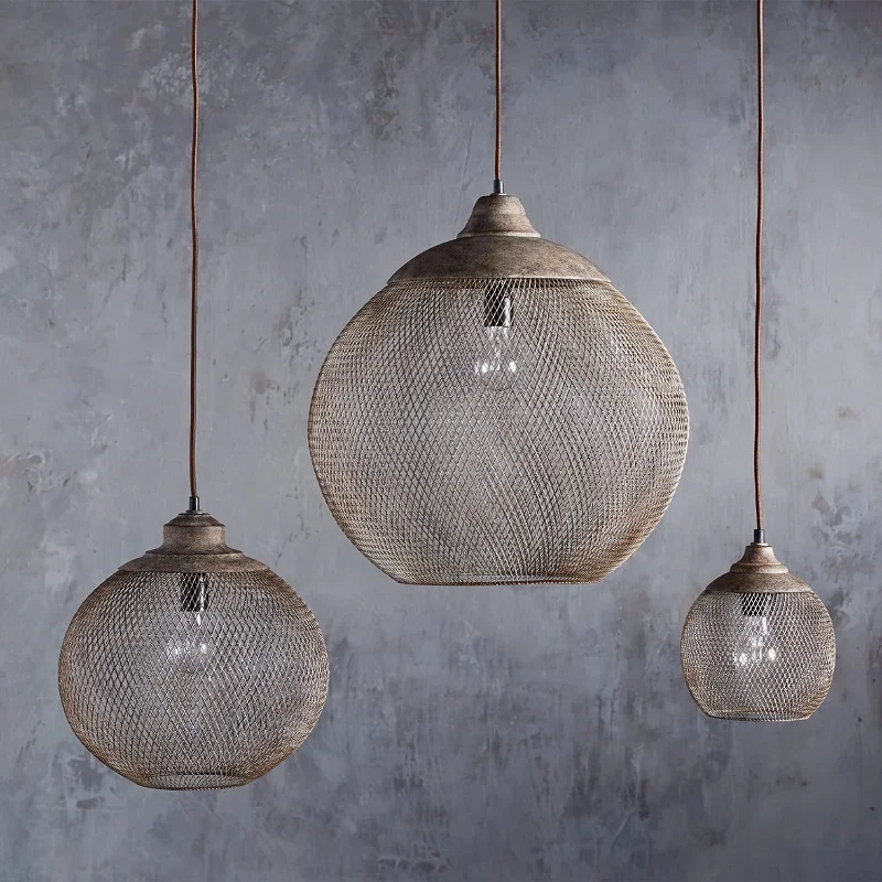 American Retro Industrial Style Single-Head Iron Iron Net Chandelier Creative Dining-Room Lamp Living Room Assembled Lamp
American Retro Industrial Style Single-Head Iron Iron Net Chandelier Creative Dining-Room Lamp Living Room Assembled Lamp