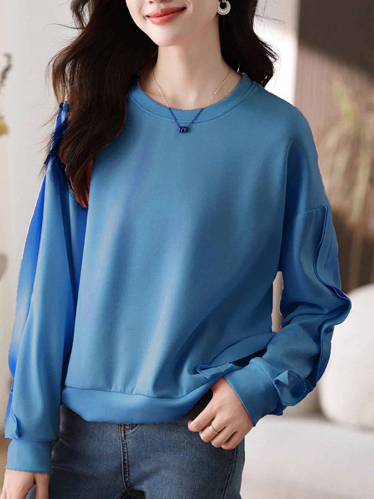 Pink Loose Sweatshirt Jacket Women's Fashionable Autumn Winter Outerwear Long Sleeve round Neck Commute Style Polyester Fiber
Pink Loose Sweatshirt Jacket Women's Fashionable Autumn Winter Outerwear Long Sleeve round Neck Commute Style Polyester Fiber