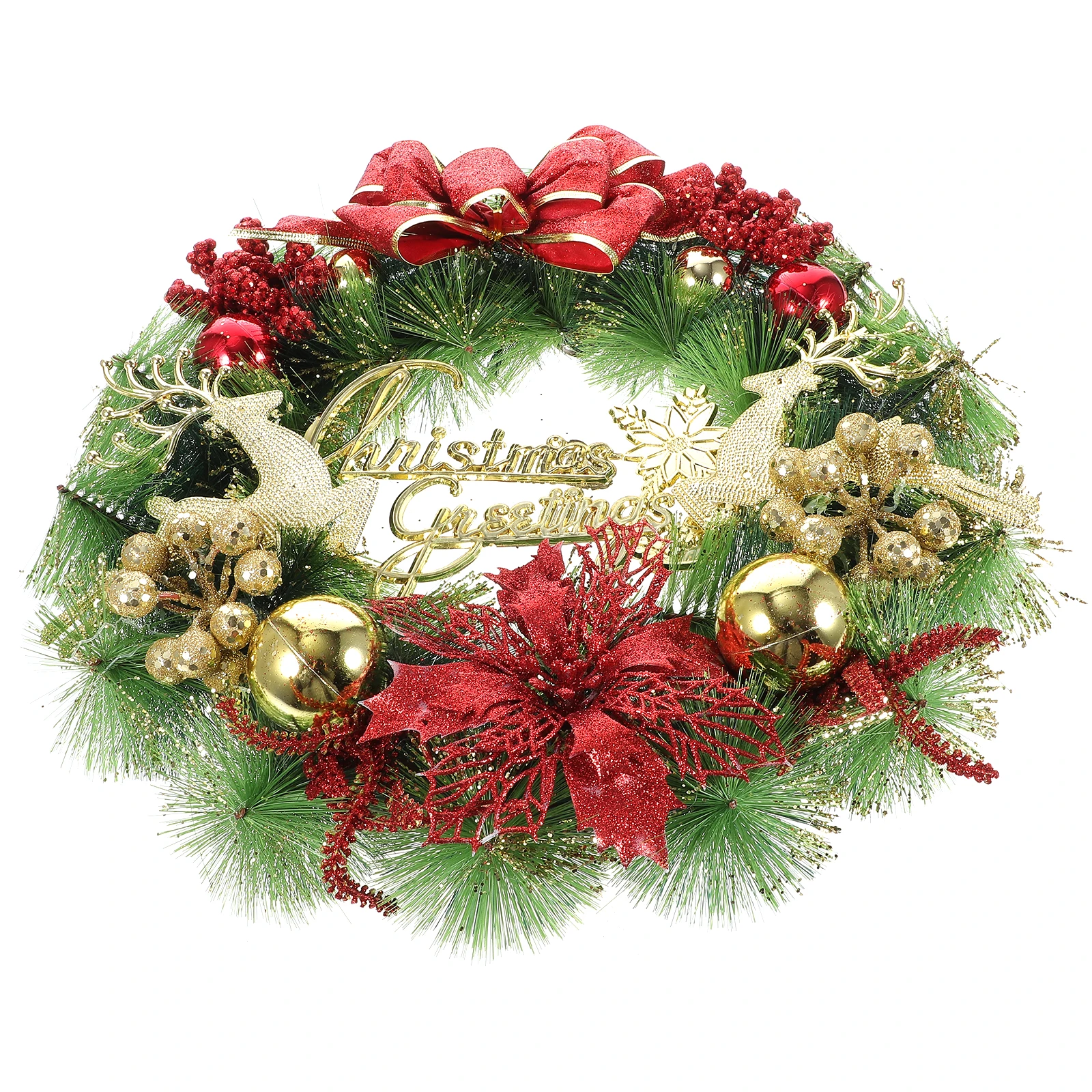 Christmas Wreath Decoration PVC Door Artificial Simulated Wooden Wreaths H made Environmental Friendly Long Lasting Bright
Christmas Wreath Decoration PVC Door Artificial Simulated Wooden Wreaths H made Environmental Friendly Long Lasting Bright