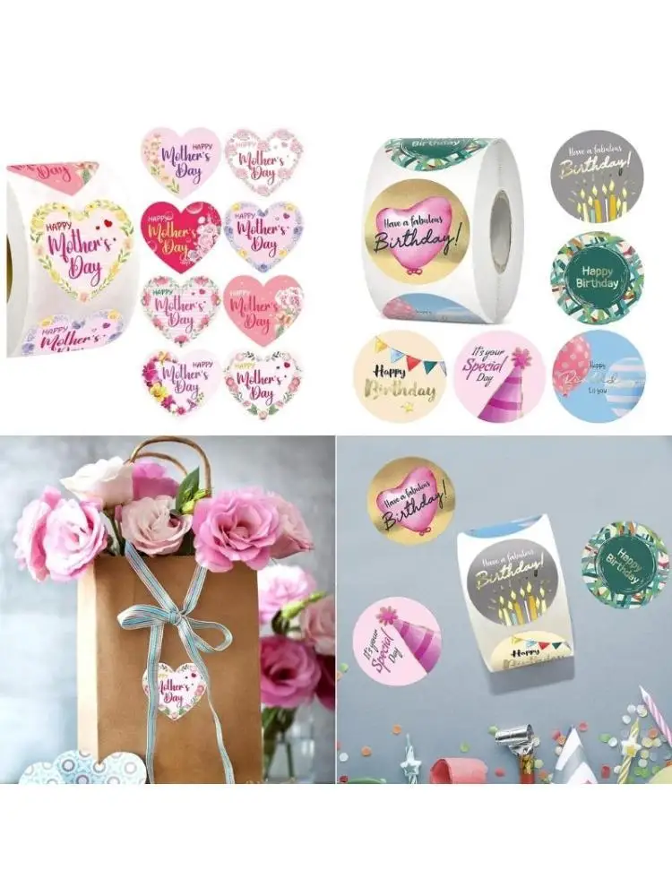 Y1UB 500Counts Happy Mother's Sealing Sticker 1Inch Flower Sealing Sticker Adhesive Wrapping Labels for Letter Envelope Card
Y1UB 500Counts Happy Mother's Sealing Sticker 1Inch Flower Sealing Sticker Adhesive Wrapping Labels for Letter Envelope Card