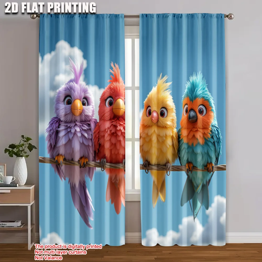 2pc, Window Curtains Cute little bird Protecting Privacy Holiday Decorations Perfect for Window art/Party decoration
2pc, Window Curtains Cute little bird Protecting Privacy Holiday Decorations Perfect for Window art/Party decoration