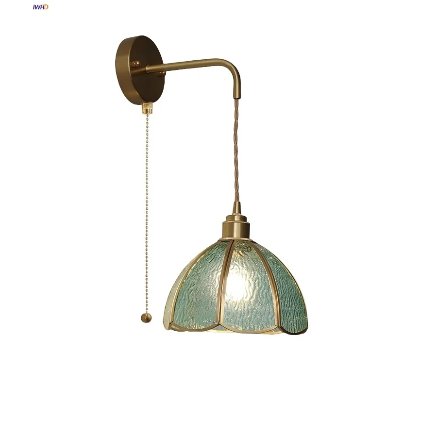 IWHD Home Decor LED Wall Light Fixture Hallway Staircase Cafe Pull Chain Handcraft Glass Tiffany Style Bedside Lamp Sconce Lampe
IWHD Home Decor LED Wall Light Fixture Hallway Staircase Cafe Pull Chain Handcraft Glass Tiffany Style Bedside Lamp Sconce Lampe
