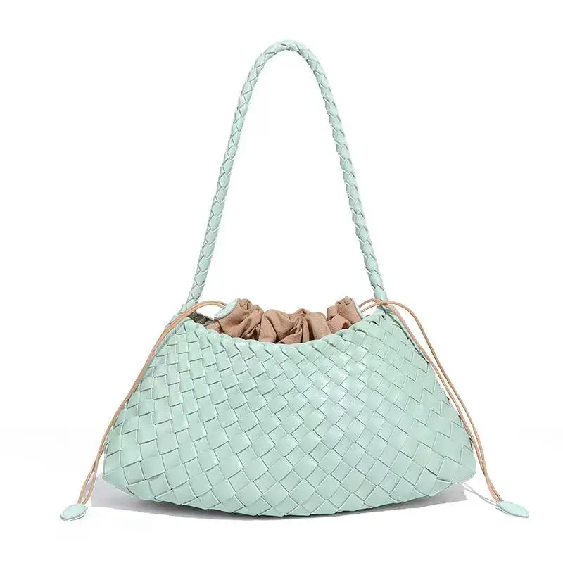 Новинка 2023 года, легкая сумка-тоут с корзиной на одно плечо, однотонная кожаная сумка с клецками, повседневная сумка Sle
Новинка 2023 года, легкая сумка-тоут с корзиной на одно плечо, однотонная кожаная сумка с клецками, повседневная сумка Sle