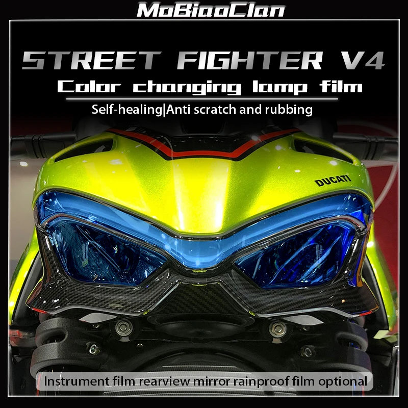 For Ducati Street Fighter V4 headlight film instrument transparent protective film invisible car clothes rearview mirror accesso
For Ducati Street Fighter V4 headlight film instrument transparent protective film invisible car clothes rearview mirror accesso