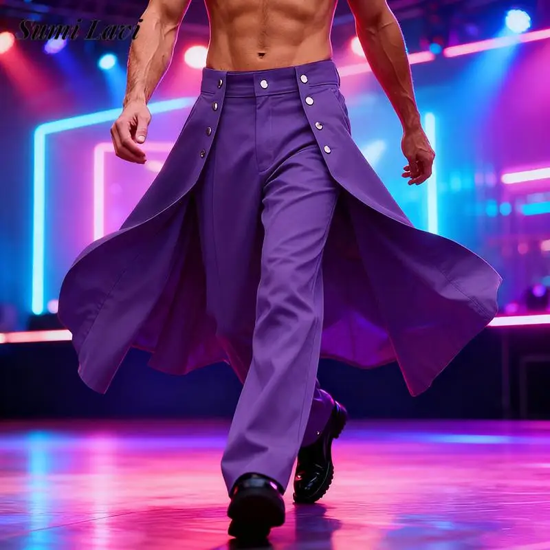 Винтажные лоскутные брюки с высокой талией, мужские модные прямые брюки на пуговицах нестандартной формы, весенне-осенние стильные свободные брюки
Винтажные лоскутные брюки с высокой талией, мужские модные прямые брюки на пуговицах нестандартной формы, весенне-осенние стильные свободные брюки