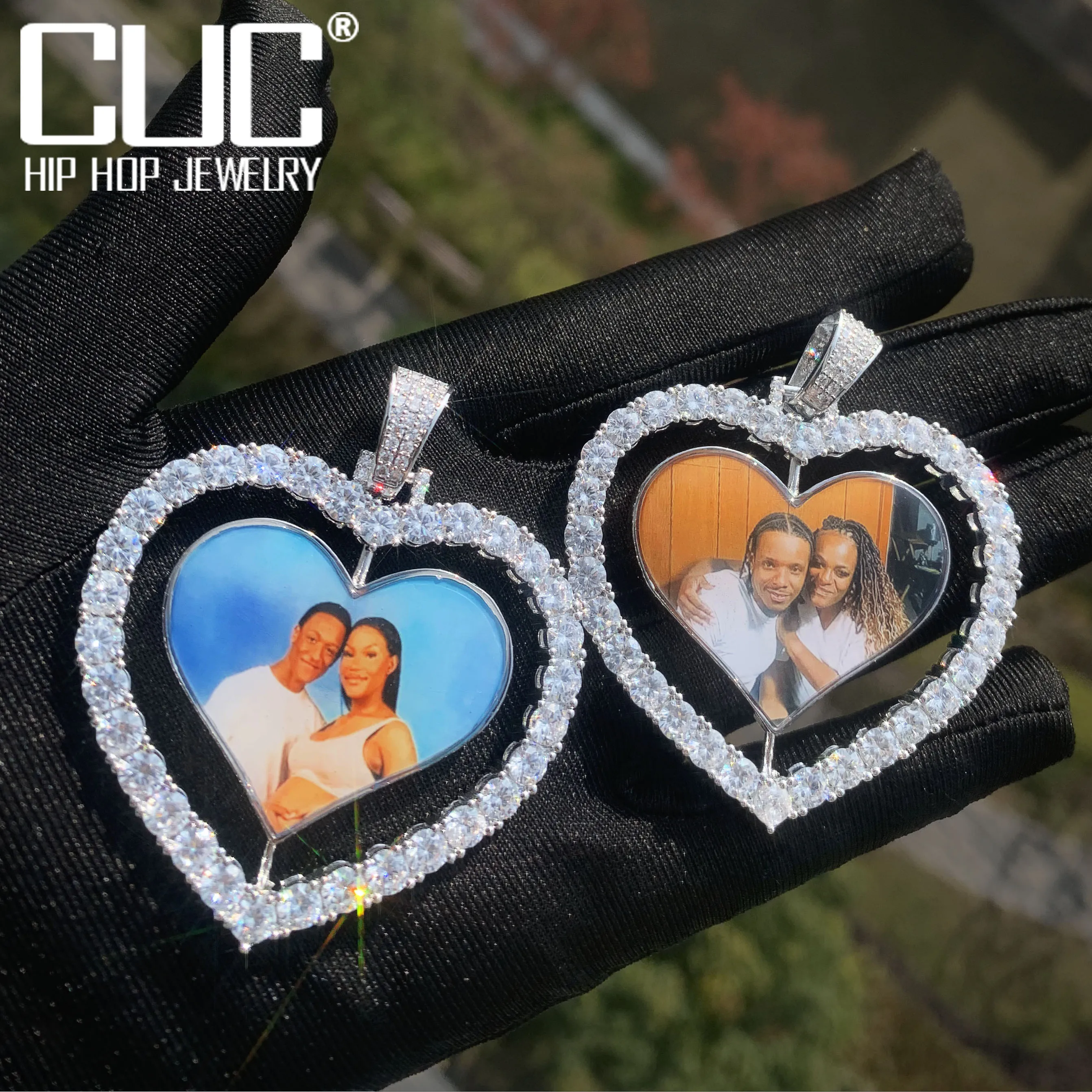 Custom Big Rotate Heart Photo Pendant For Men Women Ice Zircon Make Memory Picture Necklace Chain Hip Hop Jewelry
Custom Big Rotate Heart Photo Pendant For Men Women Ice Zircon Make Memory Picture Necklace Chain Hip Hop Jewelry