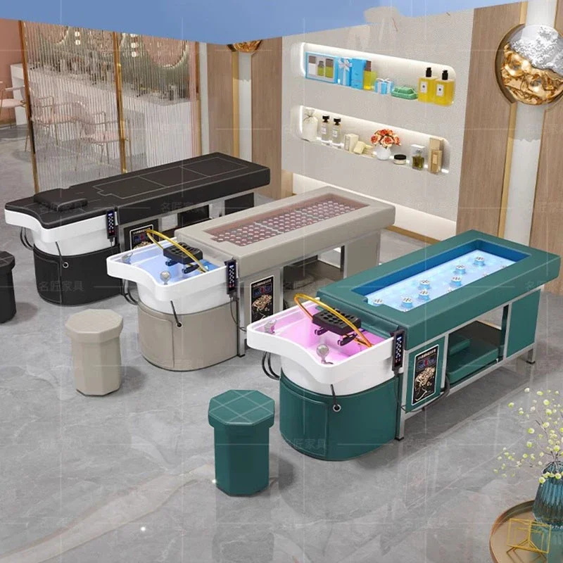 Professional Spa Shampoo Basin Washbasin Hair Salon Therapy Chairs Products Stylist Aesthetic Chair Women's Japanese Beauty Bed
Professional Spa Shampoo Basin Washbasin Hair Salon Therapy Chairs Products Stylist Aesthetic Chair Women's Japanese Beauty Bed