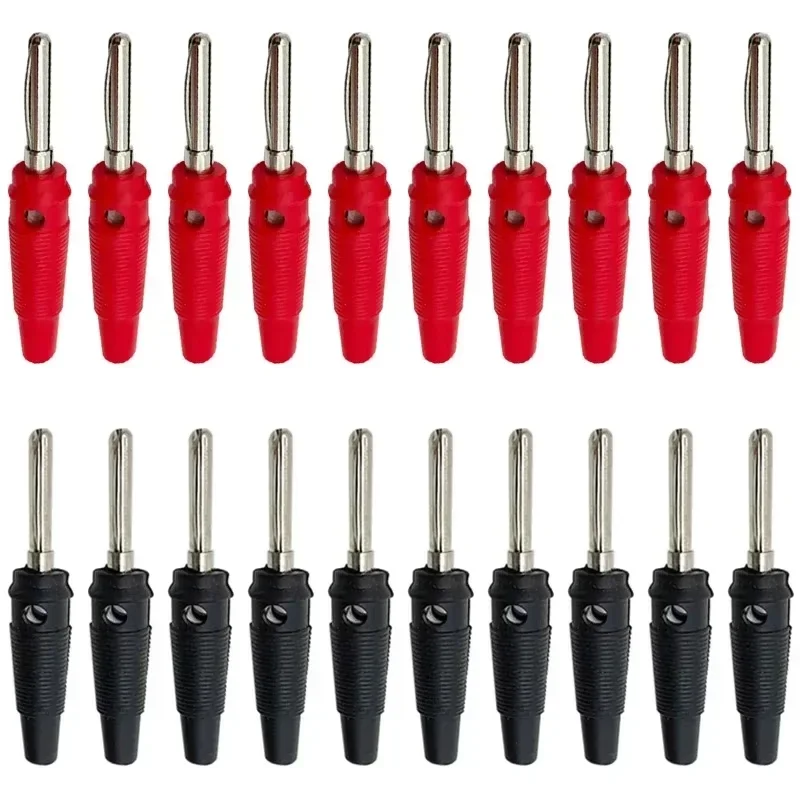 20Pcs 4mm Brass Banana Plug High Current Insulated Shrouded Stackable Connector Screw Type Test Probe Connection
20Pcs 4mm Brass Banana Plug High Current Insulated Shrouded Stackable Connector Screw Type Test Probe Connection