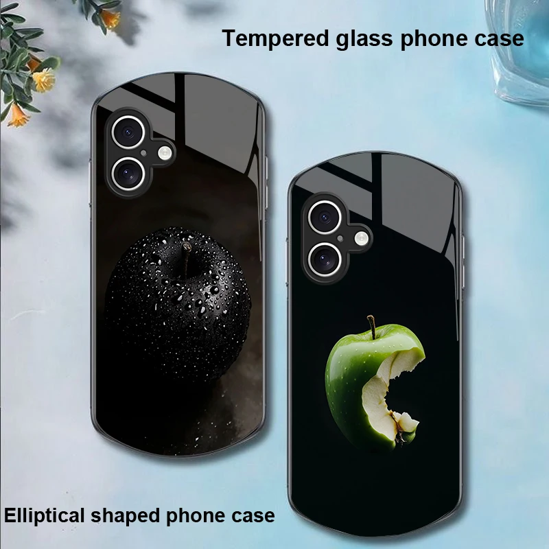 Black Apple Stone For Apple iPhone 16 11 13 15 14 Pro Max 12 Mini 7 8 Plus XR XS Elliptical shaped tempered glass phone case
Black Apple Stone For Apple iPhone 16 11 13 15 14 Pro Max 12 Mini 7 8 Plus XR XS Elliptical shaped tempered glass phone case