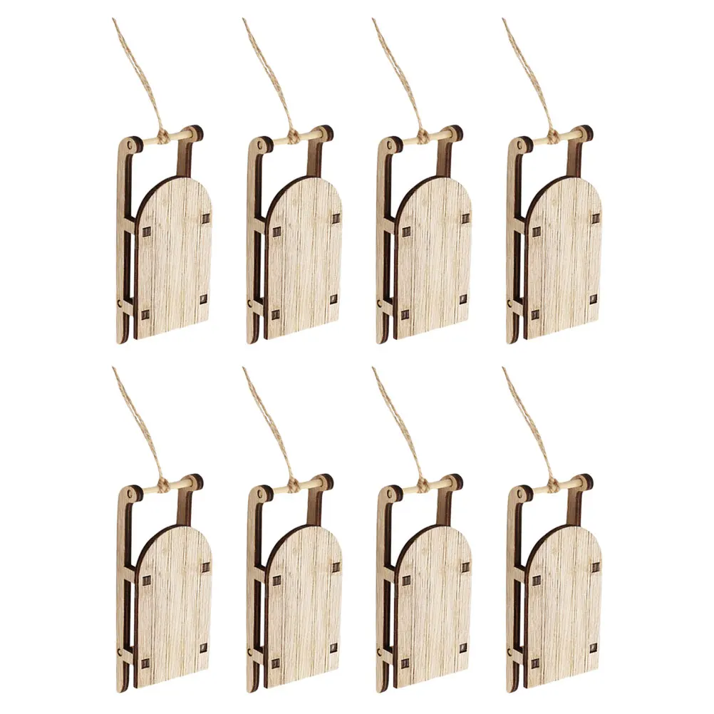 8pcs Sleigh Pendants Wooden Ornament Christmas Decorations Hand Paintable Lightweight Compact Storage Adornment Design
8pcs Sleigh Pendants Wooden Ornament Christmas Decorations Hand Paintable Lightweight Compact Storage Adornment Design