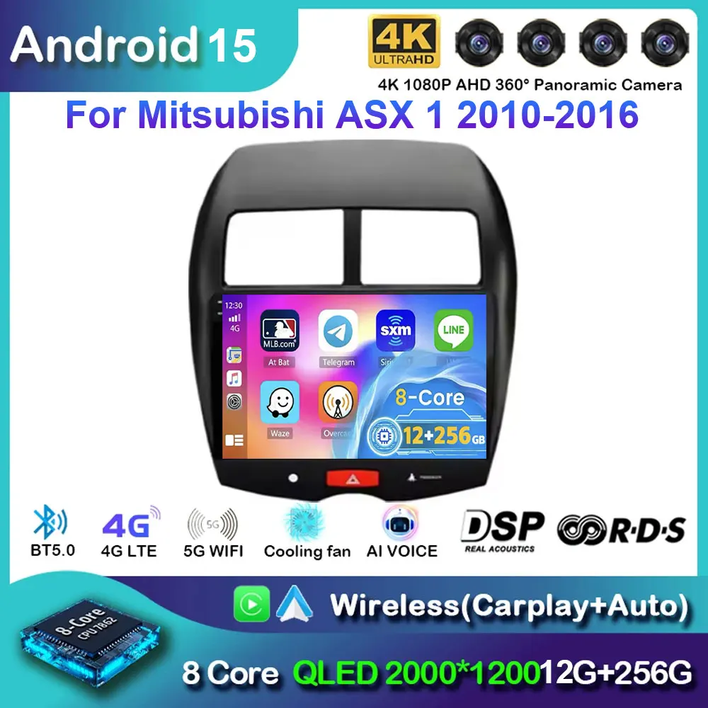 Мультимедийный видеостереоплеер Carplay Android 15, навигация для Mitsubishi ASX 1 2010-2016, беспроводной WIFI 2DIN DVD
Мультимедийный видеостереоплеер Carplay Android 15, навигация для Mitsubishi ASX 1 2010-2016, беспроводной WIFI 2DIN DVD