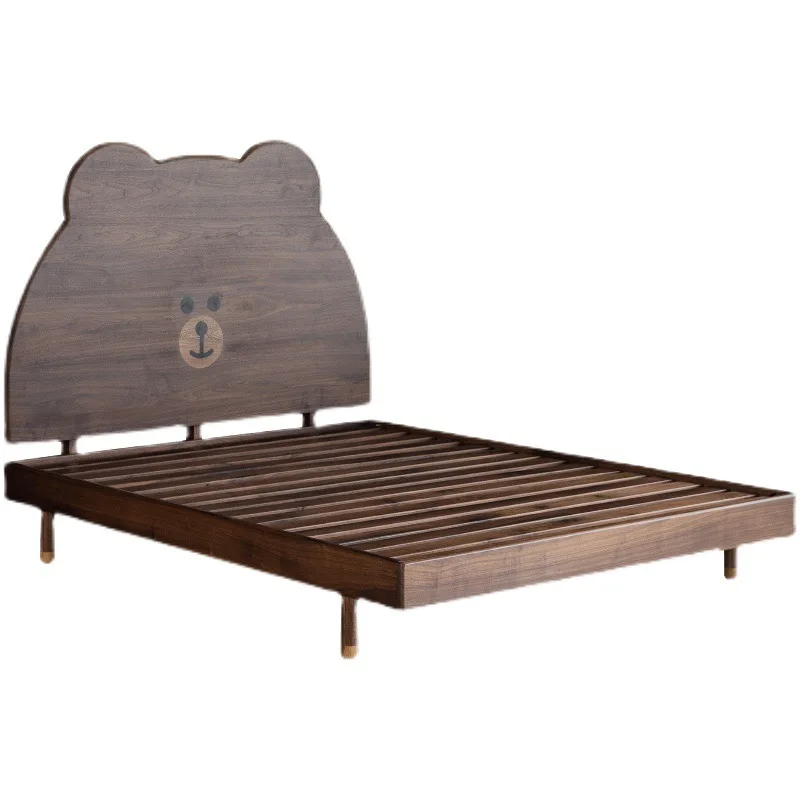 Nordic black walnut wood fully solid wood for boys and girls, 1.2 bedroom, small bed, 1.5 single bed
Nordic black walnut wood fully solid wood for boys and girls, 1.2 bedroom, small bed, 1.5 single bed